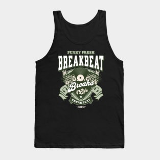 BREAKBEAT - Funky Fresh 4 Life (army green) Tank Top